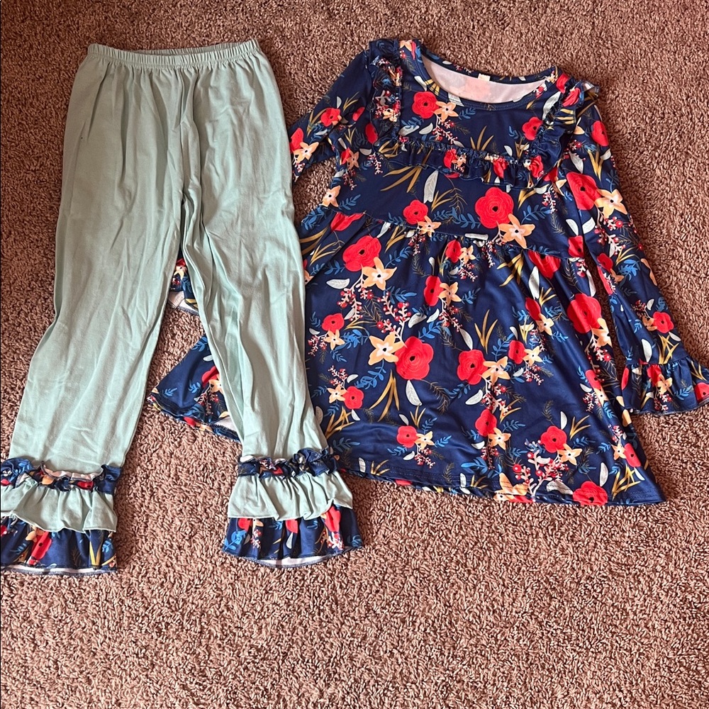 Girls size 8-9 boutique set